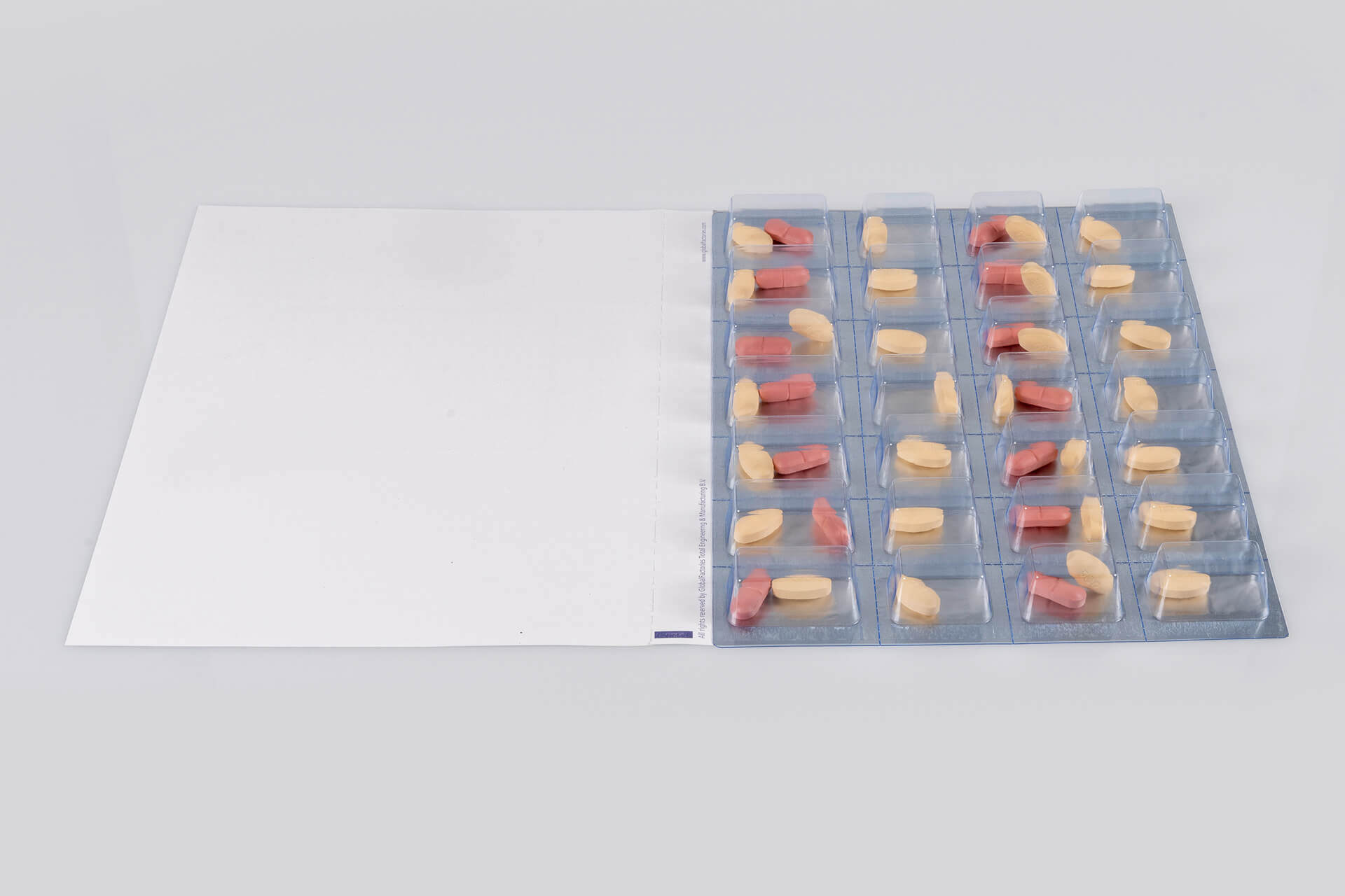 Opened and individually filled multi-dose blister pack