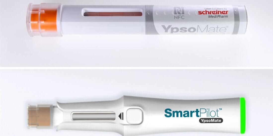 The SmartPilot™ is an electronic add-on for the YpsoMate® autoinjector.