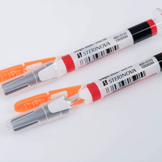 Sterinova’s heparin syringes equipped with Needle-Trap Secu