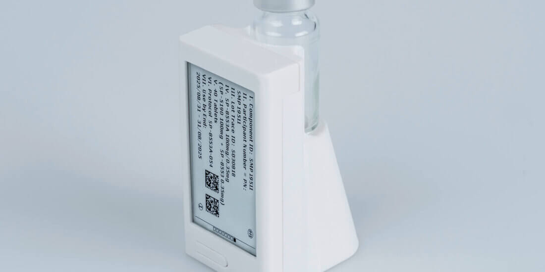 The Digital Display Label is an electronic component with an e-label indicator whose content can be updated in real time.