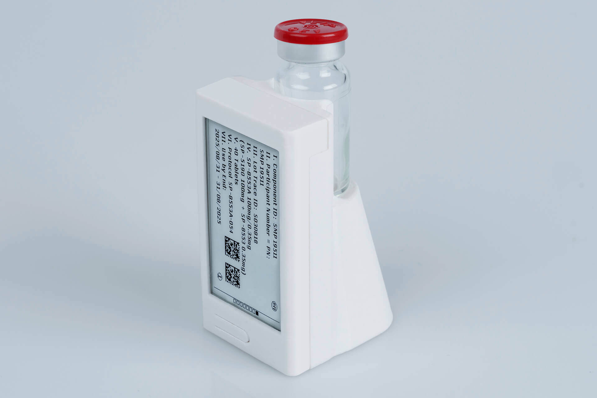 The Digital Display Label is an electronic component with an e-label indicator whose content can be updated in real time.