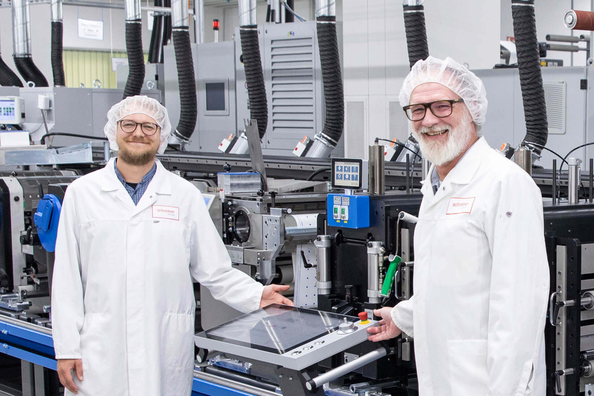 schreiner-group-thrilled-project-managers Project managers Benny Götze and Lars Spitz are thrilled