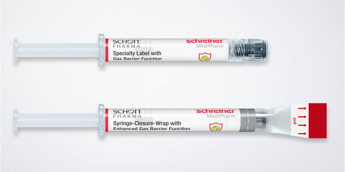 Gas barrier function for COC syringes