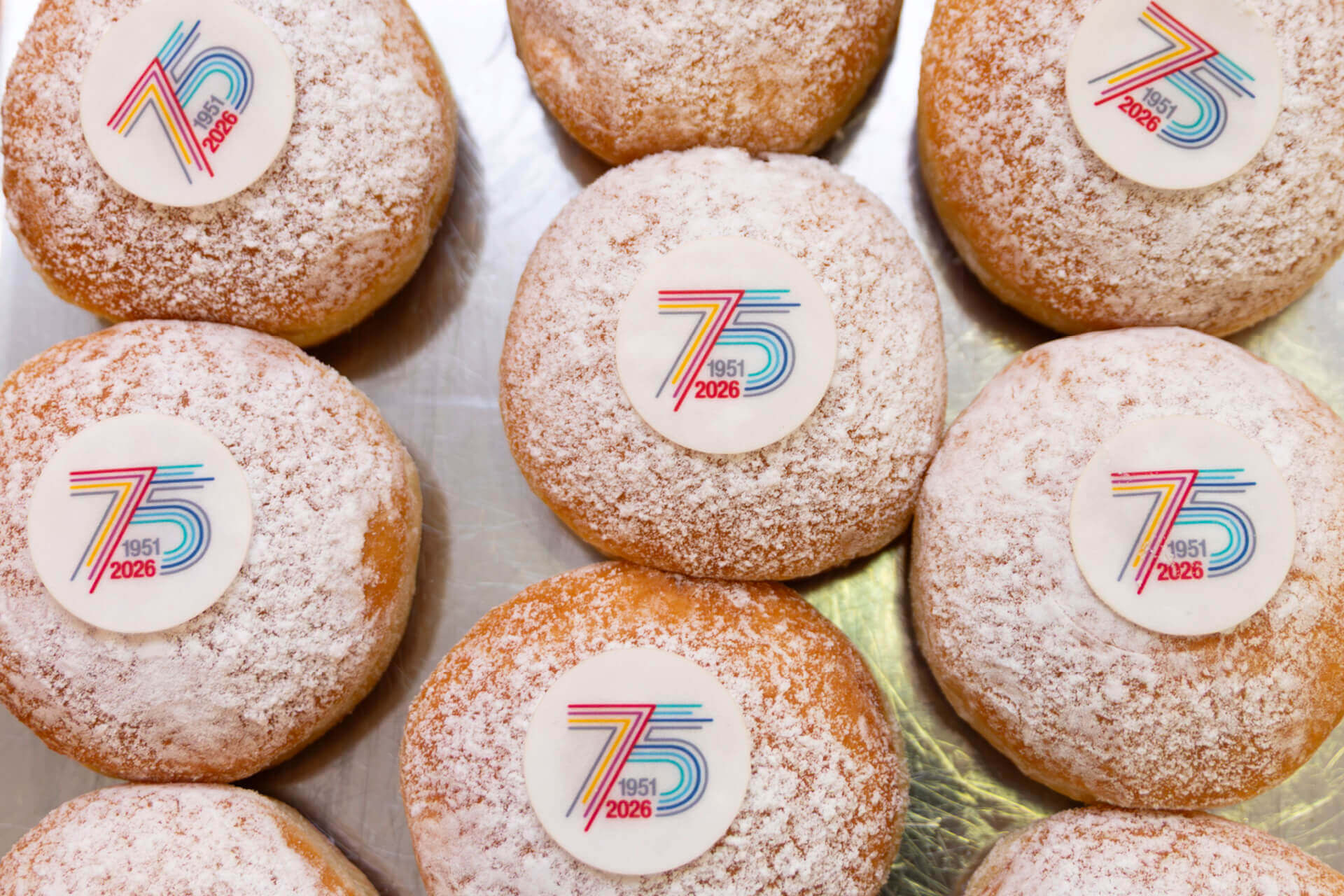 Even the traditional doughnuts on Shrove Tuesday featured the anniversary look in 2026.